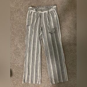 Jolt Brand Striped Linen Pants Size M
